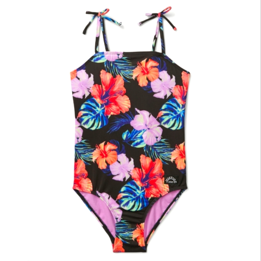 JUSTICE Girls swimsuit - Sz XS 5/6 -NEW